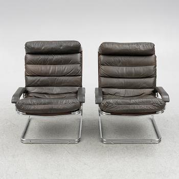 A pair of easy chairs, Thams Kvalitet, 1970s/80s.