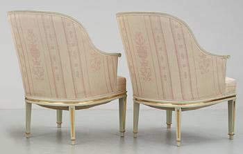 A pair of Carl Malmsten armchairs, NK ca 1925-28.
