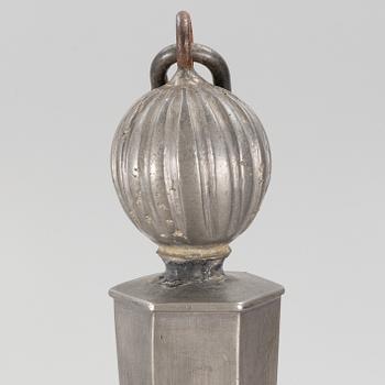 A Swedish Grace pewter chandelier, Sweden, 1920's.