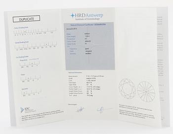 ÖRHÄNGEN, med briljantslipade diamanter totalt ca 3.00 ct.