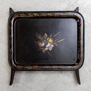 Tray with table / stand, first part of the 20th century.