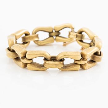 Armband 18K guld, satinerat.