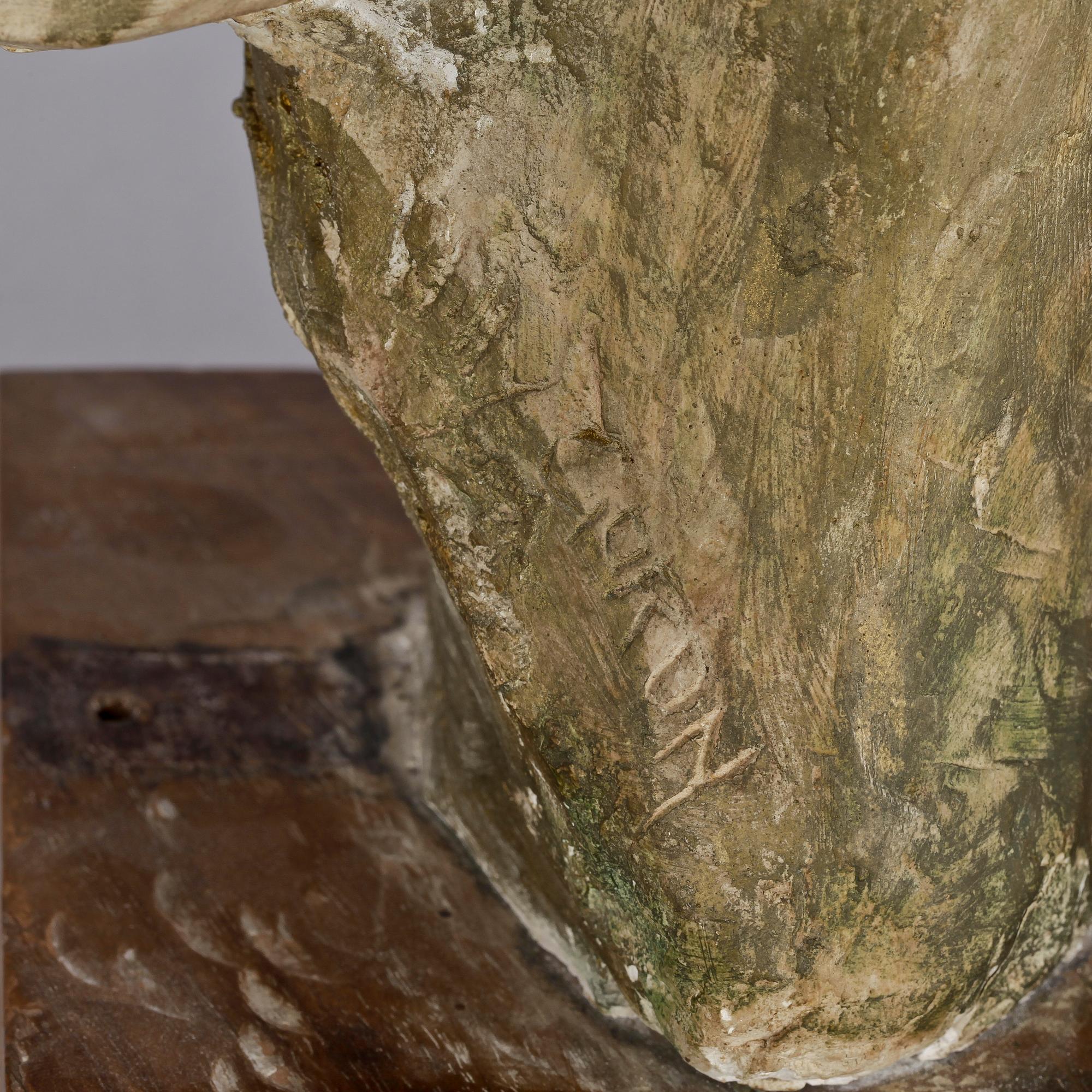 WILLY GORDON, skulpturer 2 st, gips. Sign.