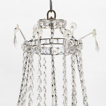 A chandelier, late 19th century.