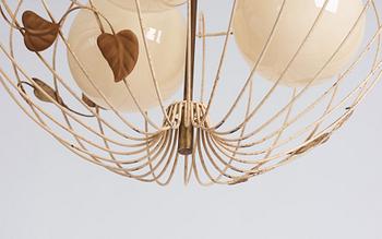 A pair of Swedish Modern ceiling lamps, 1940s.