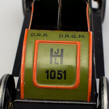 A tinplate Hessmobil by Johan Leonard Hess, Germany, ca 1930.