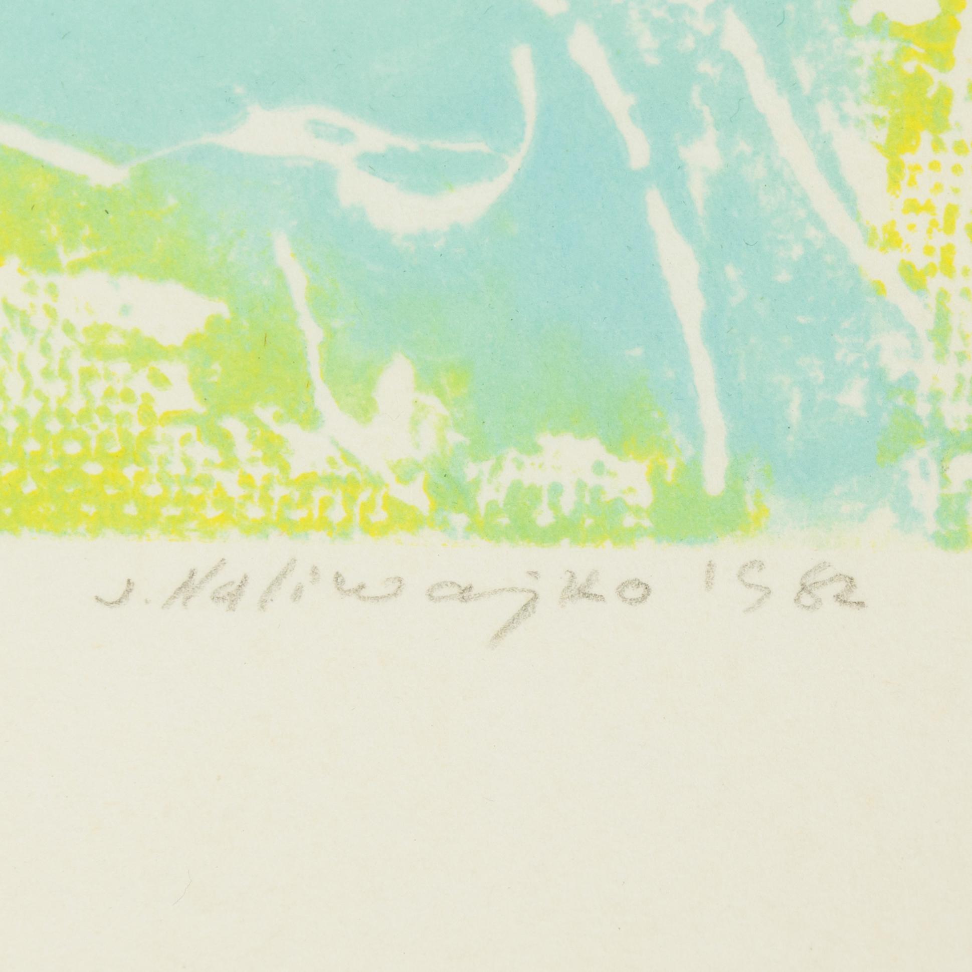 Jan Naliwajko, litograph in colors, signed and dated 1982.