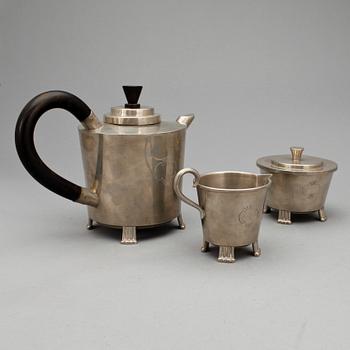 KAFFESERVIS, 3 delar, tenn, Sverige, 1930.