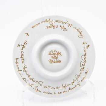 Björn Wiinblad, service pieces, porcelain, 13 pieces, "The Magic Flute"/"Die Zauberflöte", Rosenthal, Germany.