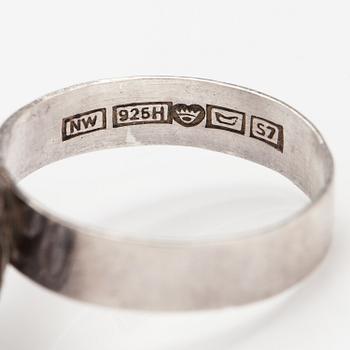 Liisa Vitali, Ring "Leppäkerttu", sterlingsilver. Westerback, Helsinki 1971.