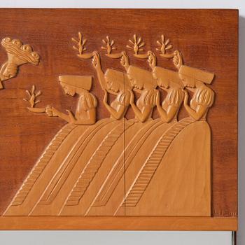 Ulla Fogelklou-Skogh, a wall mirror, cabinetmaker Gustav Bergsten, for the Stockholm Crafts Association, 1936.