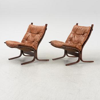 Ingmar Relling, fåröljer, ett par, "Siesta", Westnofa, Norge, formgiven 1965.