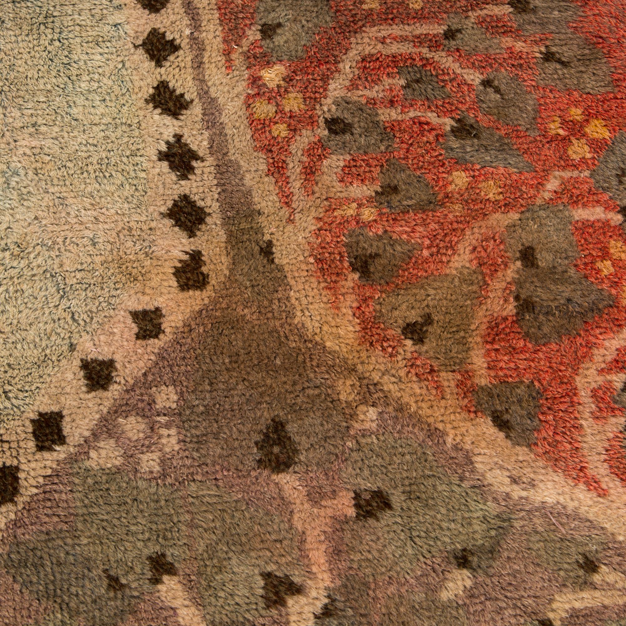 Väinö Blomstedt, rya / ryamatta. Finska Handarbetes Vänner. Ca 280 x 180 cm. 1900-talets början.
