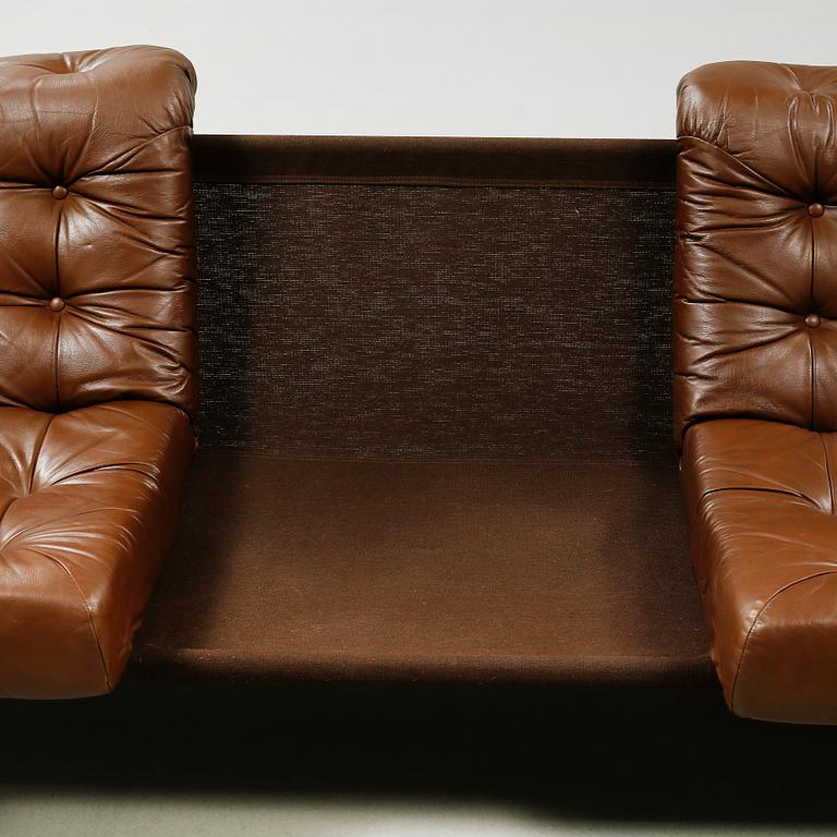 A 1970s sofa and armchair, deigned by John Bertil Häggström for IKEA.