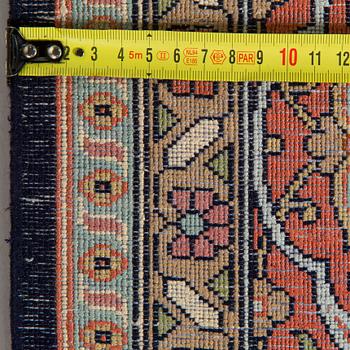 Matta, silk på bomullsvarp, Kashmir, ca 274 x 183 cm.