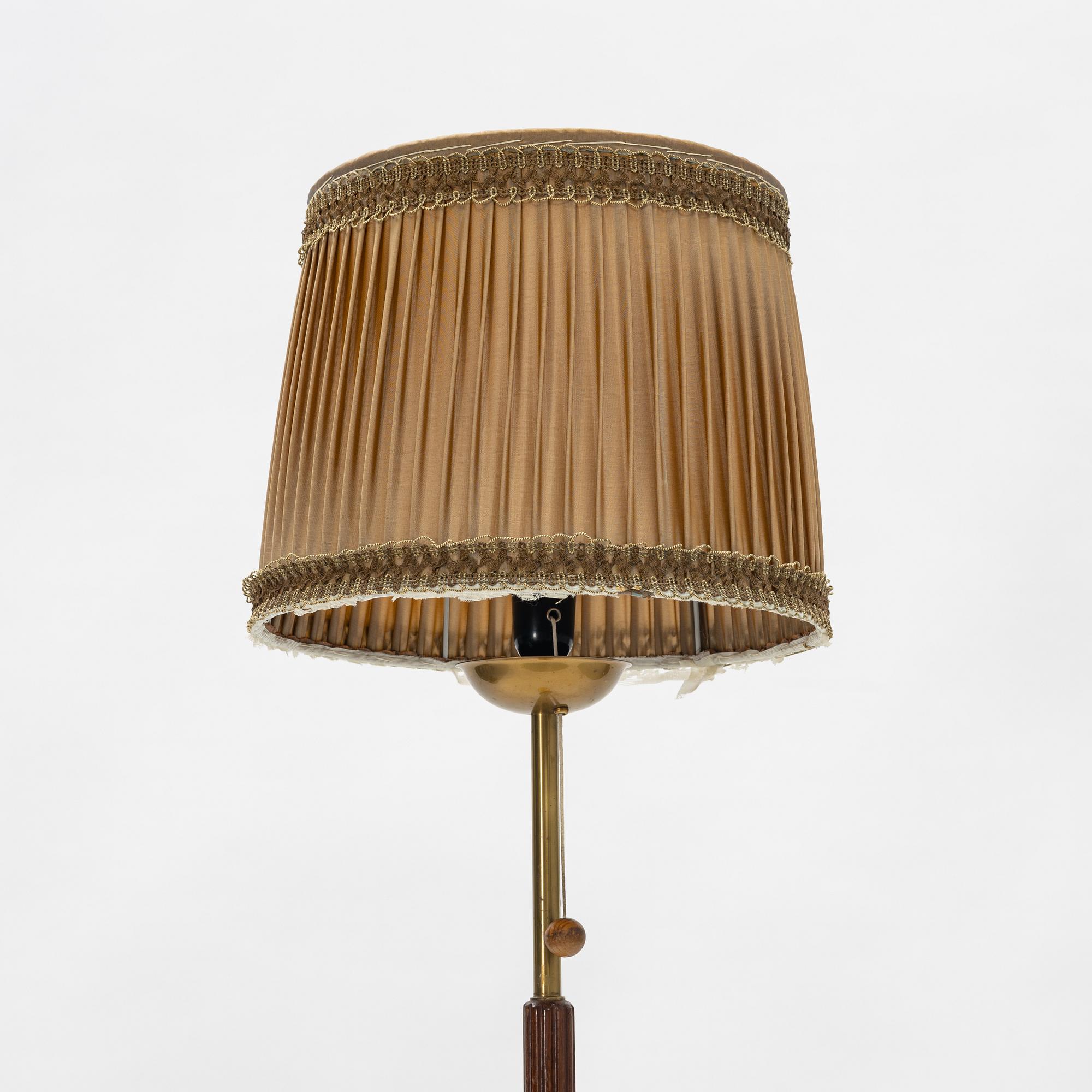 A floor lamp, mid-20th century.