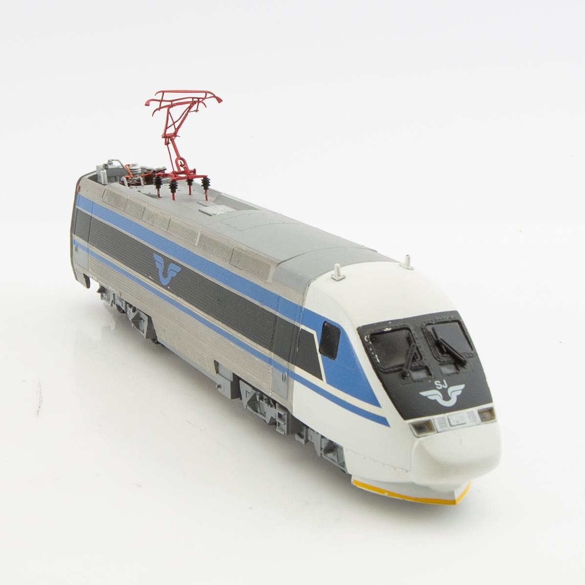 Ellok SJ Litt X2 skala 1/87 loknummer 2001  3 dlr i ask.