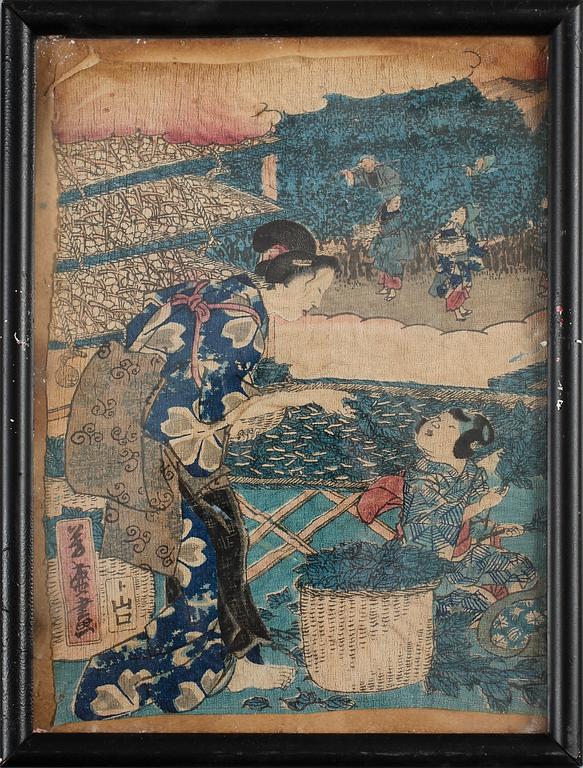 TRYCK, 5 st, Japan, 1800-/1900-tal.