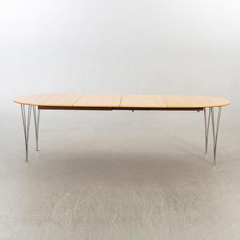 Bruno Mathsson, Matbord, "Superellips", 2 iläggsskivor, Fritz Hansen, Danmark.