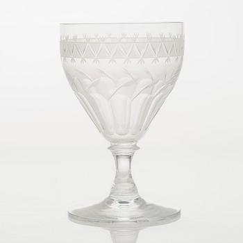 A 144-piece glassware set, limited production for Riihimäen Lasi, 1950s/60s.