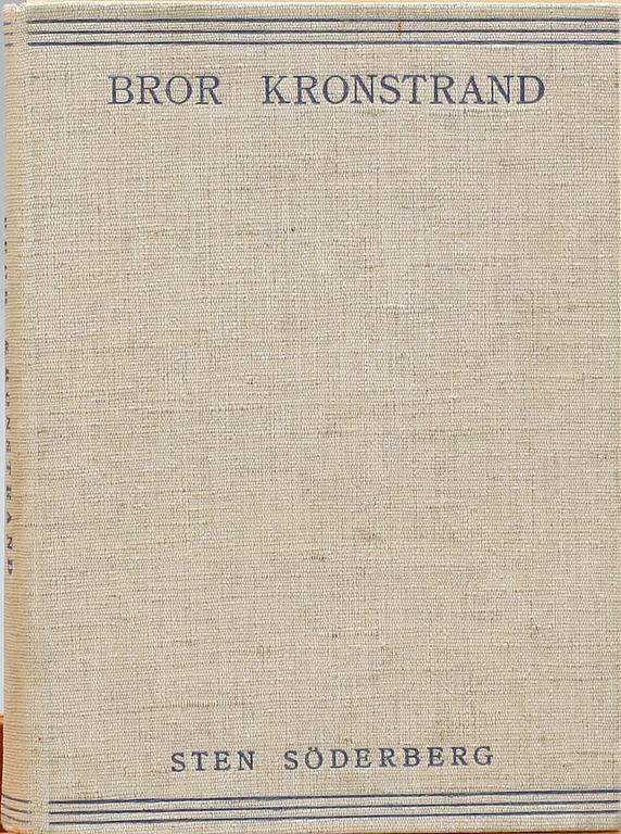 BROR KRONSTRAND, 2 st, akvareller, sign o dat 1900. Bok o etsning medföljer.