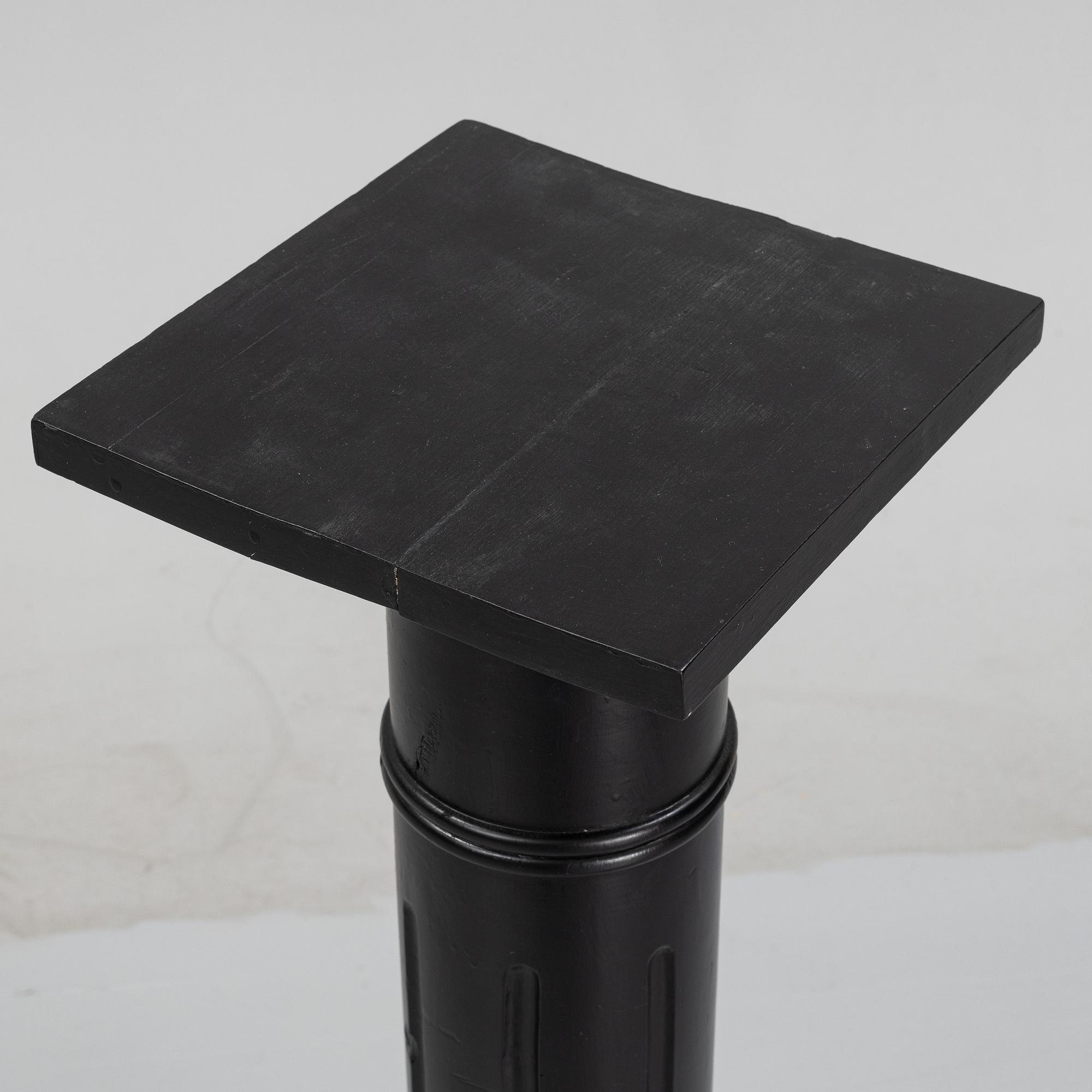 A painted pedestal, early 20th Century.