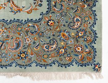 A Keshan carpet, signed, c. 376 x 270 cm.