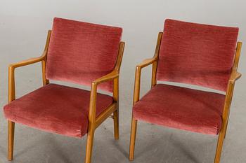 KARL ERIK EKSELIUS, a pair of armchairs.
