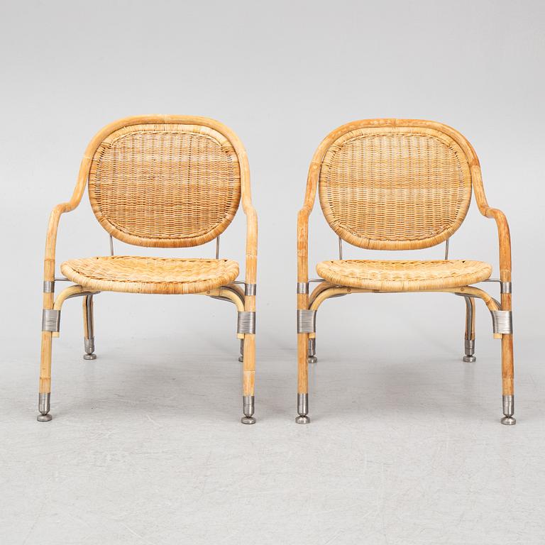 Mats Theselius, a pair of "Nätön" armchairs, IKEA ca. 2001.