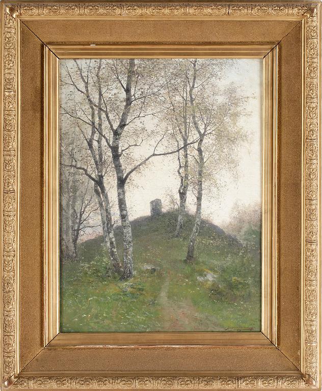 SEVERIN NILSON, Olja på duk, signerad.