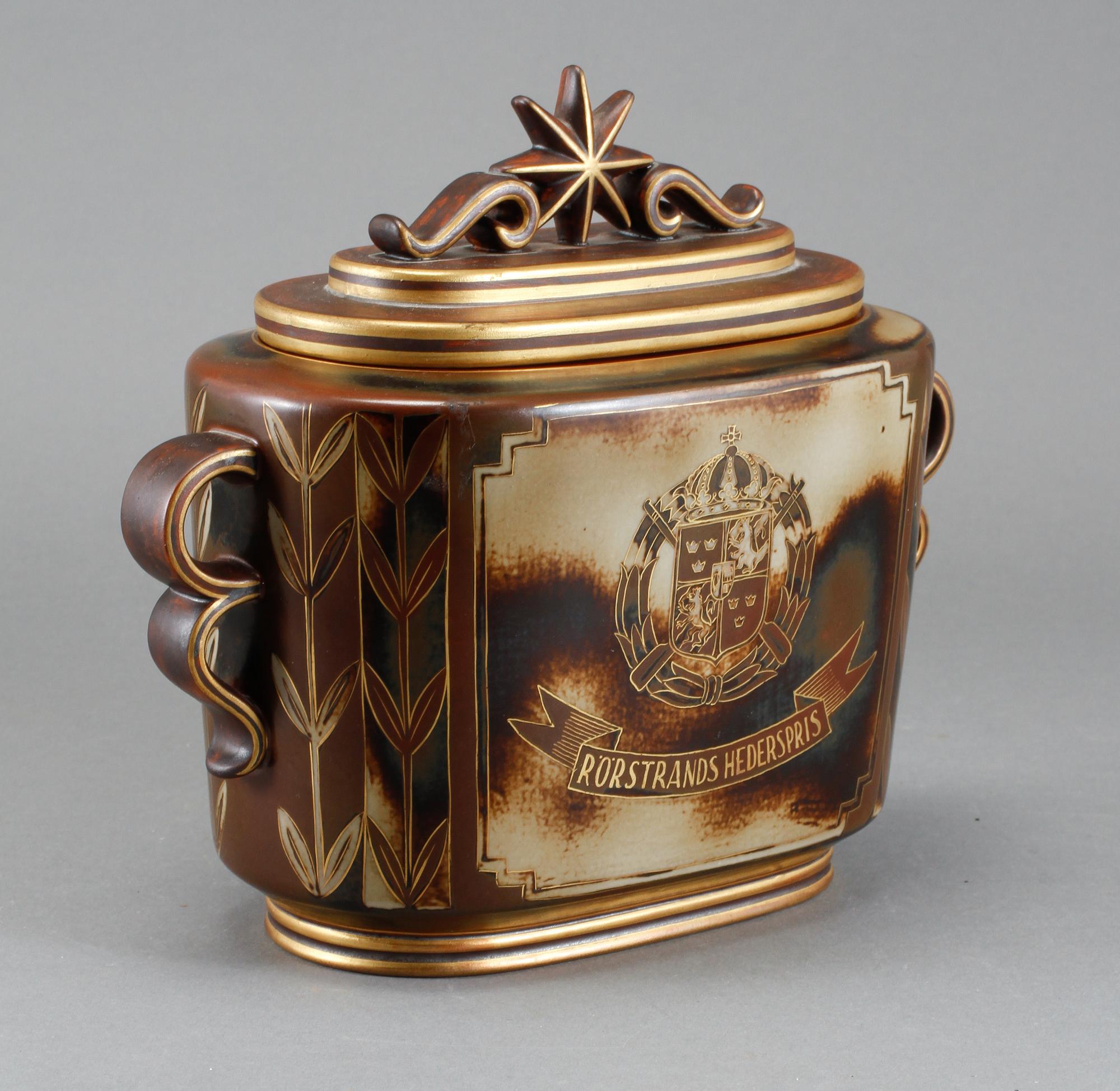 LOCKURNA, "Flambé", stengods, Gunnar Nylund, 1900-talets mitt.