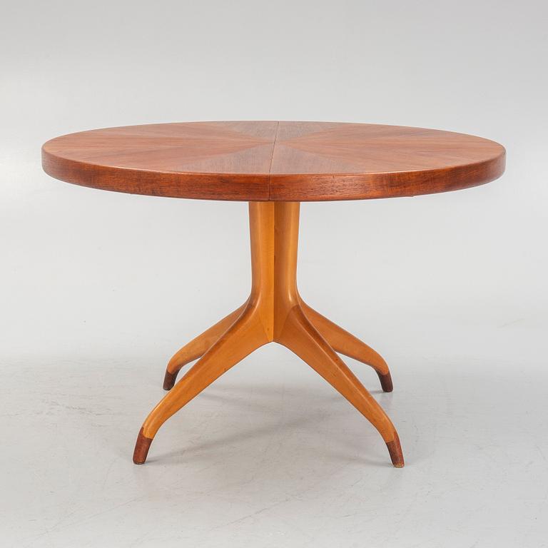 David Rosén, dining table, two extension leaves, "Futura", for Nordiska Kompaniet, 1950s.