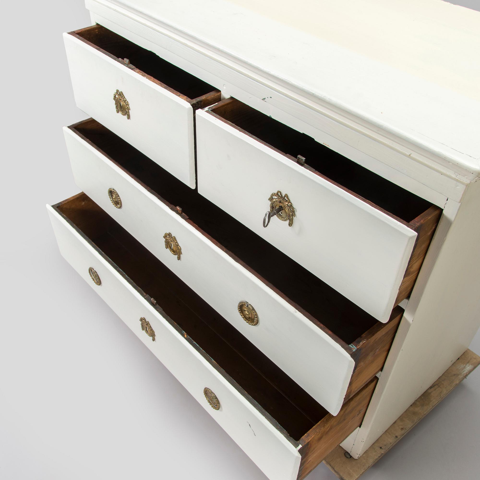 A Swedish Rococo cupboard, 18th century.