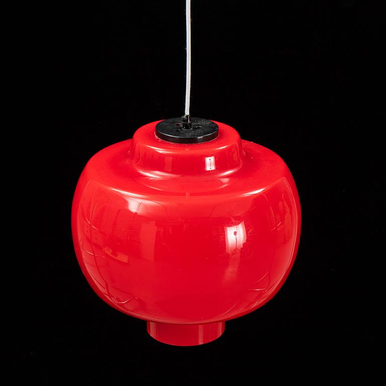 Taklampa, glas, 1900/2000-tal.