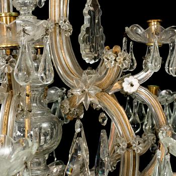 A 12-light chandelier, Maria Theresia-style, 20th century.