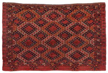 448. A CHUVAL-RUG. An antique Khalach, Middle Amu Darya (MAD), southern oasis. 112,5 x 167 cm.