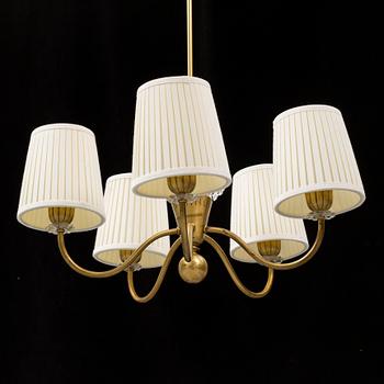 A brass Swedish Modern ceiling lights, 1940's/50's.