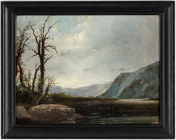 UNKNOWN ARTIST, possibly England 18/19th Century, oil on canvas/paper-panel, signed FK.