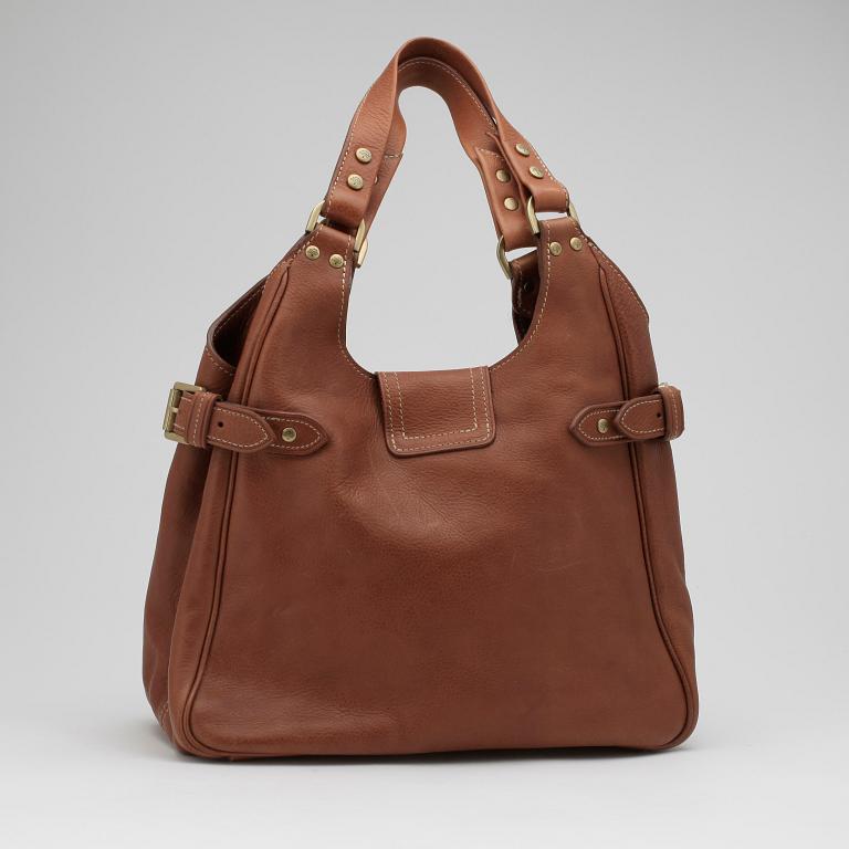 MULBERRY, a brown leather "Annie" handbag.