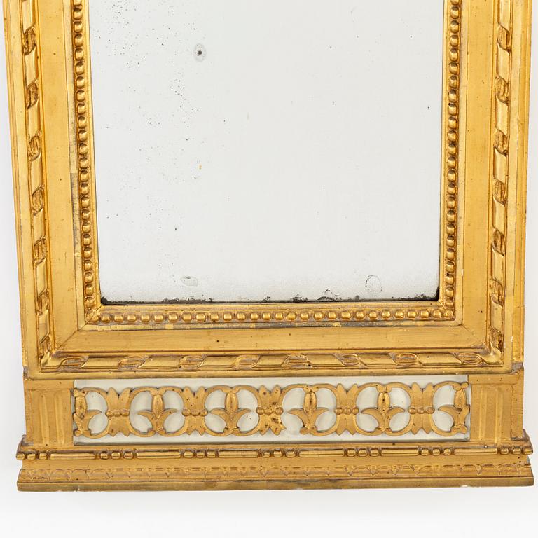 A late gustavian mirror, Stockholm ca 1800.