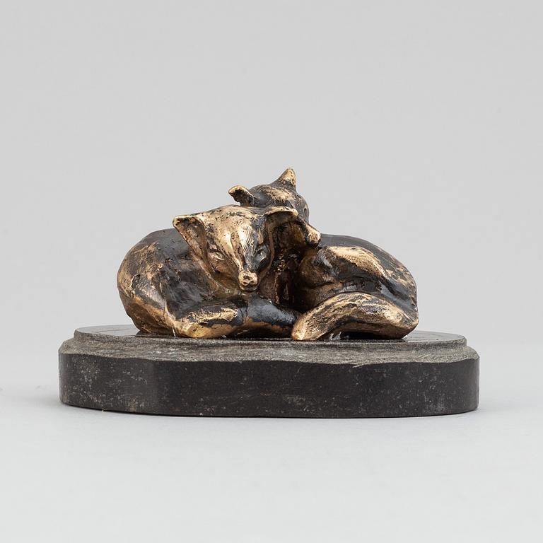 Torbjörn Forsberg, sculpture. Bronze. Signed with initials and dated -07.