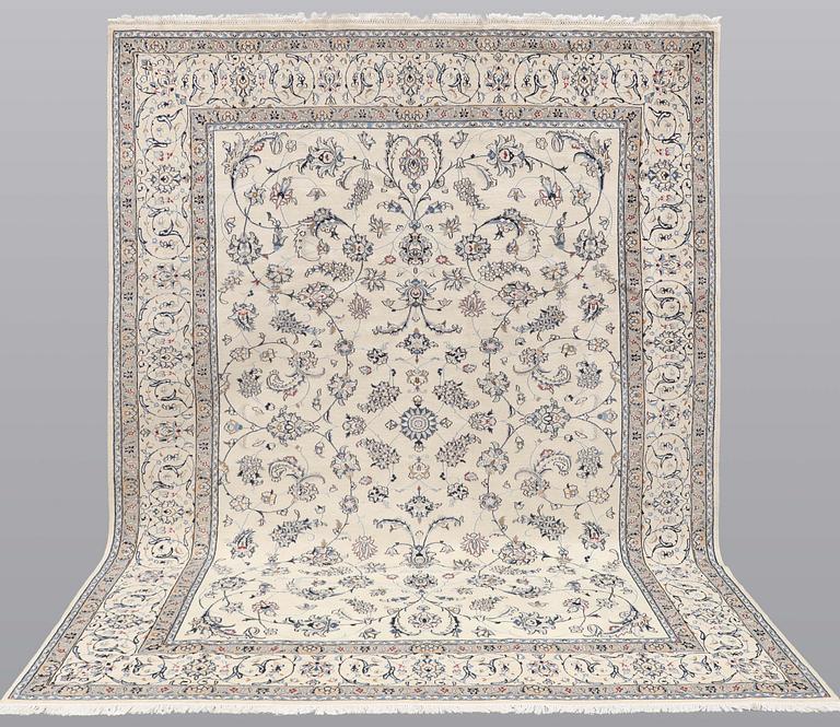 A carpet, Nain Part Silk, S.K 9 LAA, 340 x 250 cm.