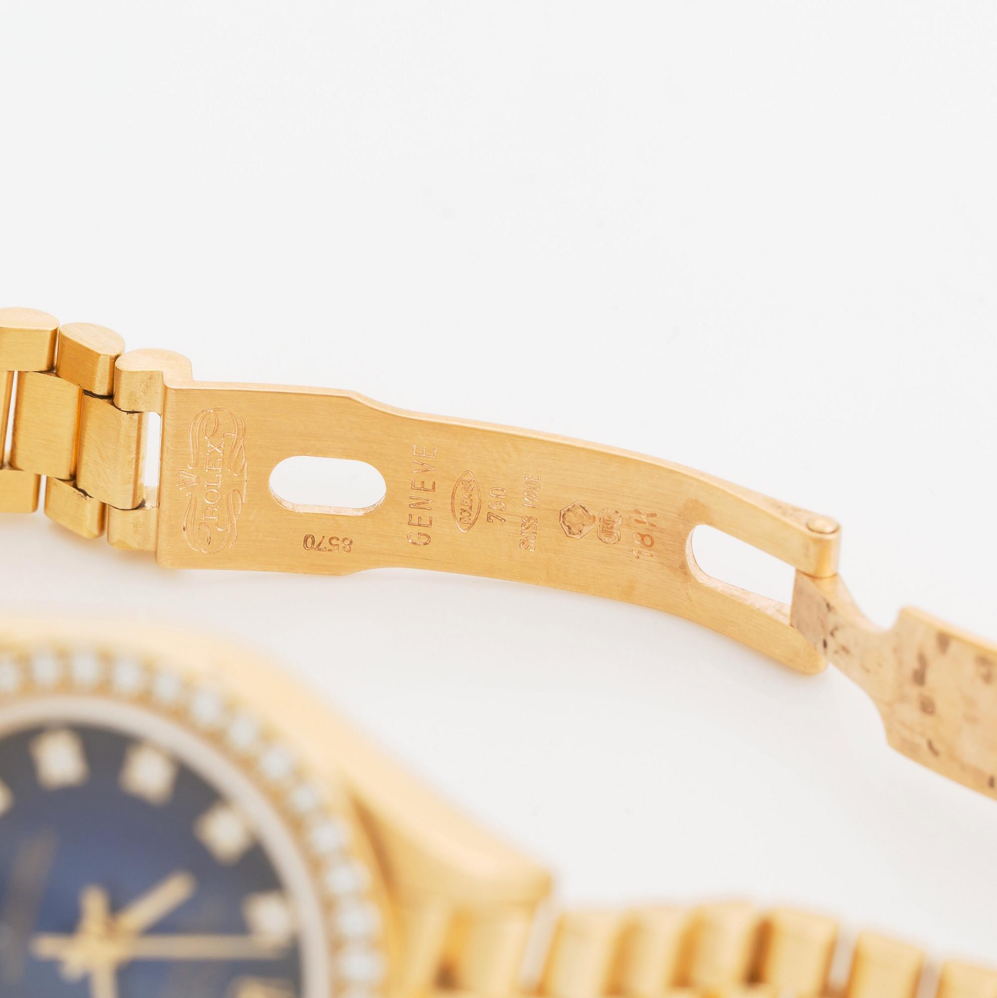 Rolex, Datejust, "Blue Diamond Vignette Dial", ca 1997.