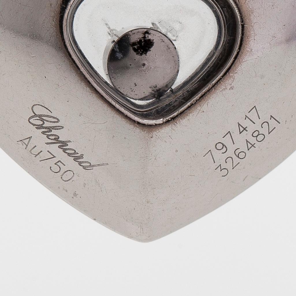Chopard, halsband med hänge, hjärta "Happy Diamonds", 18K vitguld och diamanter.