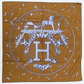 Hermès, scarf "Vif Argent".