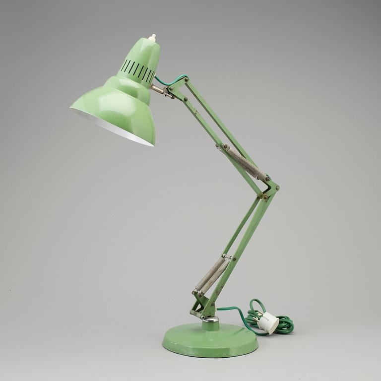 A mid 20th century Luxo writing desk light.