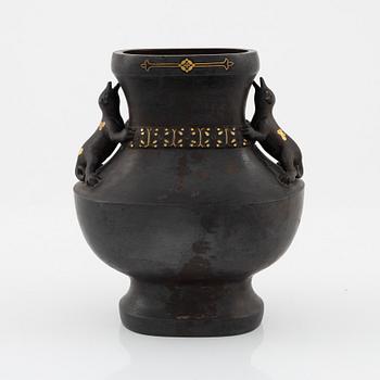 A Chinese bronze vase, 20th Century.