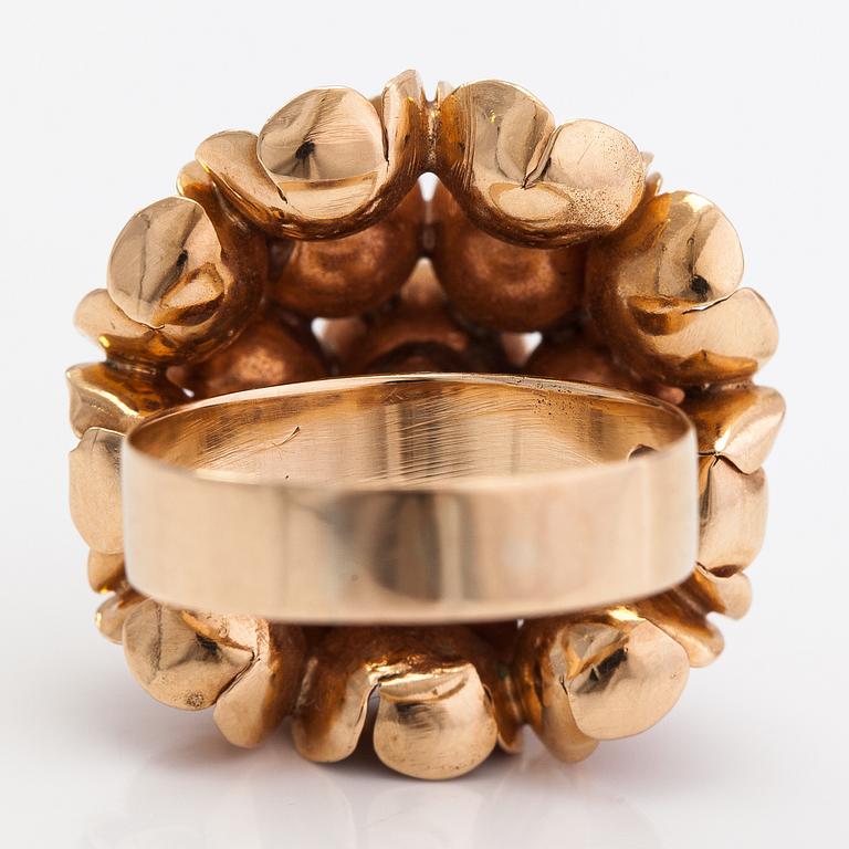 Ring "Kevät", 14K guld. Westerback, Helsingfors 1971.