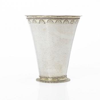A Swedish silver beaker, mark of Petter Zettersteen, Norrköping (1712-1741 (44)).