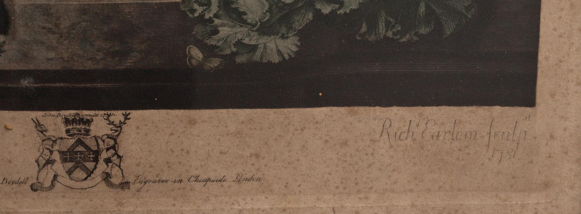 RICHARD EARLOM, efter, kopparstick, 1800-tal.